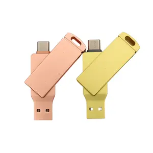 金属Usb闪存手机2合1 OTG安卓电脑商业品牌存储卡2合1 type-c usb C Otg u盘