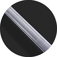 Barre d'haltérophilie 700LB en chrome dur avec poignée moletée anti-dérapante standard pour la musculation à domicile et la remise en forme, poids réglable