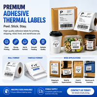 Livraison gratuite à votre domicile American Direct 4X6 pouces étiquette thermique étanche impression de codes à barres autocollants d'étiquettes d'expédition thermique