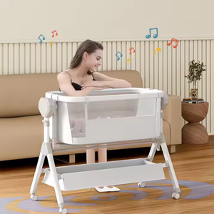 Berceau électrique horizontal pour bébé, lit à bascule intelligent à commande à distance, berceau en alliage d'aluminium réglable pour nouveau-né - Product Image 3