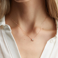 Collier Minimaliste de Haute Qualité Emanco, Style INS, en Acier Inoxydable, avec Pierre de Naissance du 12ème Anniversaire en Zircon, pour Femmes
