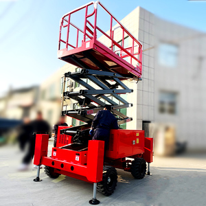 Plate-forme élévatrice à ciseaux hydraulique automotrice électrique mobile <span class=keywords><strong>Table</strong></span> élévatrice aérienne pour homme <span class=keywords><strong>tout</strong></span> <span class=keywords><strong>terrain</strong></span> accidenté Échafaudage - Product Image 4