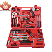 Boîte de réparation d'urgence multifonctionnelle et peu encombrante, kit d'outils professionnel de 79 pièces, kit complet d'outils de réparation pour la maison et l'automobile