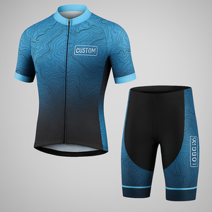 2025 cina Oem Mesh autunno e inverno Downhill con retro in bianco pantaloncini di maglia da uomo <span class=keywords><strong>ciclismo</strong></span> maglia squadra completa tuta con <span class=keywords><strong>ciclismo</strong></span> - Product Image 1