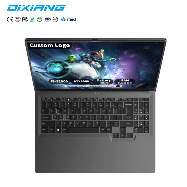 Best Price DIXIANG 16" Sell Well DDR5 16GB+256/512GB/1TB Brand New 1200P IPS I9 12900H RTX-4060 Gaming Laptop OEM Notebook Bulk