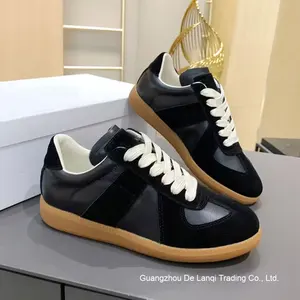 2024 <span class=keywords><strong>Sneakers</strong></span> da uomo primavera autunno <span class=keywords><strong>bianche</strong></span> in vera <span class=keywords><strong>pelle</strong></span> con lacci Casual scarpe da allenamento versatili per camminare in inverno - Product Image 3