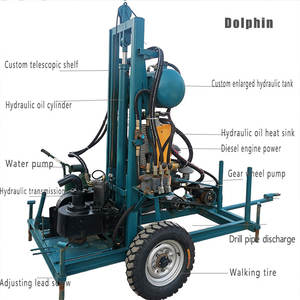 بيع مباشر من المصنع لحفارة آبار المياه والمناجم الدوارة الهيدروليكية عالية الأداء تعمل بالديزل، محرك 25 حصان، عمق 150 متر، استهلاك منخفض وأداء عالي - Product Image 2