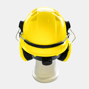 خوذة أمان للبناء بست نقاط تعليق مع واقي شمس وواقيات أذن - Product Image 5