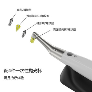 เครื่องขัดฟันไฟฟ้าไร้สาย ชาร์จผ่าน USB อุปกรณ์ฟอกสีฟันแบบพกพา ได้รับการรับรองมาตรฐาน Class II CE - Product Image 2