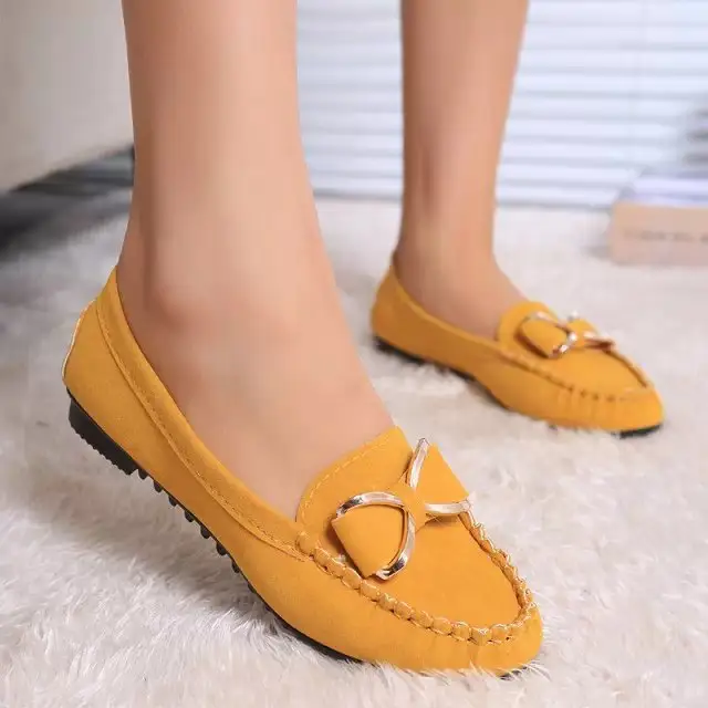 hot selling ladies flat shoes women wholesale spring fashion ladies flat casual elegant simple work shoes for women