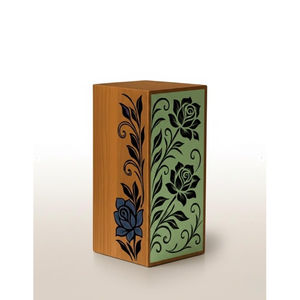 Urna Funeraria Rectangular de Madera y Resina Epoxi a Precios de Fábrica, Urna Funeraria a Precios Bajos - Product Image 1