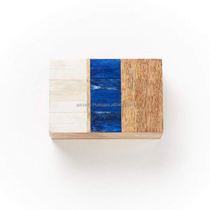 Joyero personalizado hecho a mano con madera de mango de origen ético y embalaje de exhibición de latón de hueso agradable para joyería - Product Image 3