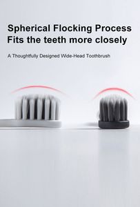 Brosse à dents de luxe à manche manuel plaquée argent, poils extra doux, brosse à dents noire et blanche pour mari et femme - Product Image 5