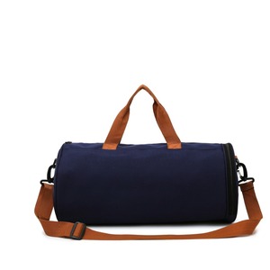 Casual Canvas Weekend Overnight Duffel <b>Bag</b> Portable Cylinder Travel Handbag Multi-purpose Sports Shoulder <b>Bag</b> For Men Women - Product Image 5
