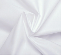 Tissu Popeline Blanc en Dacron 205 Fils TC 80% Polyester 20% Coton 45*45 133*72 205th 115gsm en Rouleau pour Chemises et Uniformes