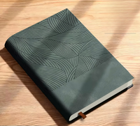 Journal de mouton en cuir souple d'affaires haut de gamme cahier A3 fil couture épaissi coffret cadeau Logo imprimé personnalisé