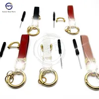 יוקרה עור מפתח שרשרת יהלומי מכתב H מפתח טבעת עבור מרצדס בנץ BMW Keychain אישית