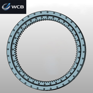 แหวนหมุน WCB <span class=keywords><strong>Kr250</strong></span> Kr25H ขนาด 1410x1110 มม. 113 ฟัน เหล็กโครเมียม 50Mn ปิดผนึก แรงบิด 2000 นิวตันเมตร แบบสัมผัสสี่จุด ภายนอก - Product Image 1
