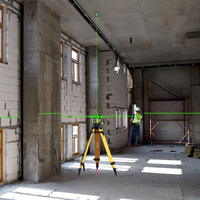 Niveau laser professionnel Huepar RL300HVG, outil de nivellement à 360 degrés, grande autonomie de la batterie, pour travaux de paysagisme et de construction en extérieur