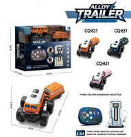 DWI RC Monster Truck Tout-Terrain Mini Voiture Télécommandée d'Escalade Échelle 1:64 2.4G Électrique 6 Canaux Portée 20m Prête à l'emploi avec Chargeur