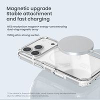 Coque de téléphone magnétique transparente antichoc Nillkin en TPU pour iPhone 18 Pro / 18 Pro Max, étui de protection anti-jaunissement