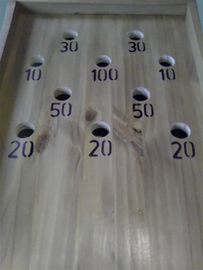 Jeu de billard en bois japonais à l'ancienne fabriqué à la main 120X40 cm plateau de palets de palets idéal pour la fête - Product Image 3