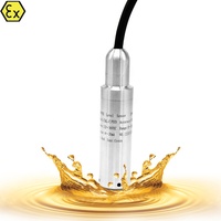 Transmetteur de niveau numérique RS485 420mA de type sonde à insertion antidéflagrante, capteur de niveau de réservoir de diesel/huile combustible Exia IICT6 0-100M