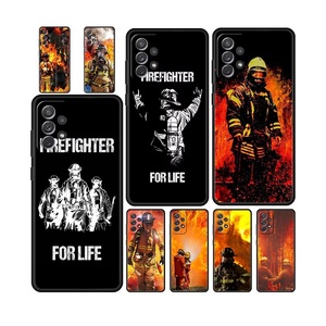 Bombero héroes bombero funda de teléfono para <span class=keywords><strong>Samsung</strong></span> <span class=keywords><strong>Galaxy</strong></span> A51 A71 A21S A12 A11 A31 A52 A41 A32 A23 <span class=keywords><strong>A33</strong></span> A53 A73 A03S A13 5G cubierta - Product Image 1