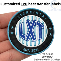 Étiquettes thermocollantes personnalisées en TPU, étiquettes thermocollantes 3D en relief pour vêtements, vêtements de sport, chapeaux et décoration de vêtements
