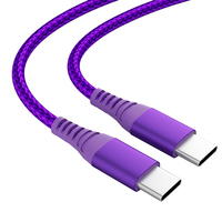 Cable de Datos Tipo-C a USB C de Carga Rápida para Accesorios de Teléfono Móvil, Proveedor de Fábrica