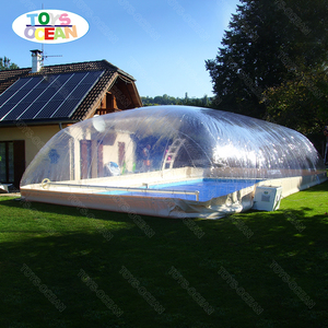 Couverture de <span class=keywords><strong>piscine</strong></span> en PVC personnalisée Offre Spéciale couverture de sécurité de <span class=keywords><strong>protection</strong></span> de dôme gonflable à air transparent pour piscines - Product Image 2