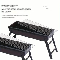 Barbecue au charbon de bois pliable pour les voyages en plein air, barbecue Yakitori portable