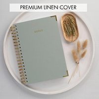Cuaderno grueso en espiral, diario, tapa dura, libro de notas con reglas universitarias, perfecto para escribir y mantenerse organizado en el trabajo o la escuela
