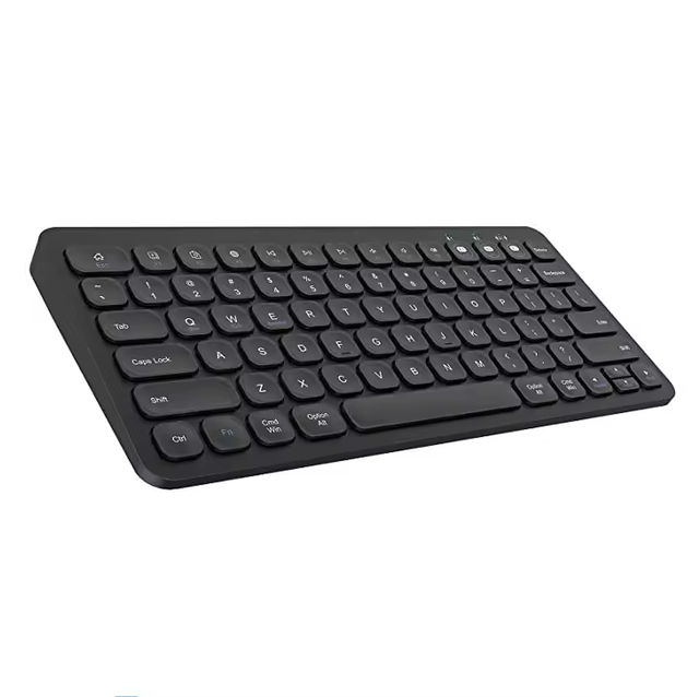New Ultra-thin 78-Key Wireless Membrane Office Keyboard with USB Interface LED Backlit Touchpad & Waterproof Design