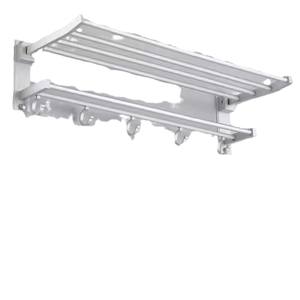 Toallero Plegable de Doble Capa Yao Peng con 2 Barras, Organizador de Baño con Ganchos Colgantes para Toallas y Accesorios de Baño, Licenciado - Product Image 3