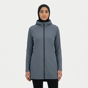 Best Seller <b>Islamic</b> <b>Clothing</b> for Women Modest Sets with Zipper And Pockets OEM Muslim Ladies Sportswear Casual Tracksuits - Product Image 1