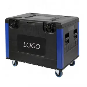 Blue PE Cables flight Audio and lighting safety equipment case