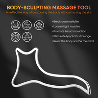 Ensemble d'outils de thérapie physique en acier inoxydable 304, grattoir pour fascia, masseurs du cuir chevelu, outils de thérapie corporelle, madérothérapie