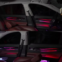 Kit d'accessoires d'éclairage LED intérieur pour voiture BMW F01 F02 Série 7 2009-2014, lumière ambiante dynamique 64 couleurs, mise à niveau de l'éclairage