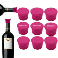 Bouchon de vin réutilisable en silicone ONEQUAN, couvercle de bouteille de vin en résine avec caractéristiques durables