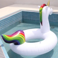 Nouvelle bouée gonflable double couche en PVC pour bébé, anneau de natation cristallin, accessoires aquatiques, bouée de flottaison sous les aisselles pour enfants et adultes