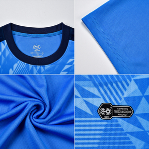 Maillot d'entraînement de football uni pour hommes en gros 2025, polyester à séchage rapide, uniforme de football personnalisé à 100% - Product Image 5