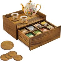 Organisateur de boîte à thé en bois produits Offre Spéciale boîte à thé en bois largement utilisée pour les amateurs de thé boîte de présentation en bois