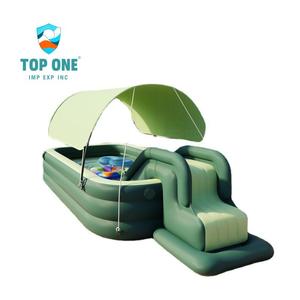 TopOne 2,1 M 2,6 M 3,05 M Piscina inflable familiar gruesa de gran tamaño con parasol - Product Image 1