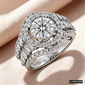Anillo de compromiso y boda romántico de oro macizo S925/14K/18K con diamante de laboratorio de 3 quilates VS, corte brillante, engaste de púas, certificado IGI - Product Image 3