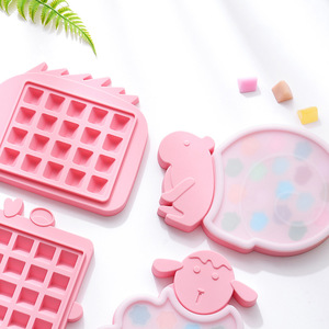 Moldes de Silicona con Forma de Animales para Cubos de Hielo, Aptos para Alimentos, con Tapa, Ecológicos, para Hacer Dulces, Chocolate y Helados - Product Image 6