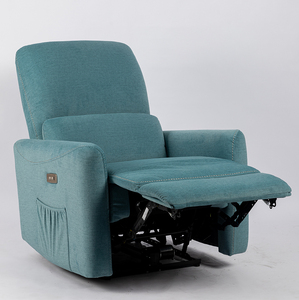 Fauteuil inclinable <span class=keywords><strong>électrique</strong></span> de luxe moderne VANBOW en tissu texturé avec poche de rangement latérale - Product Image 3
