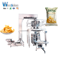 Machine de remplissage de sacs de chips de pommes de terre électrique PLC Weeshine WPV200 à haute automatisation, vitesse, précision, efficacité et utilisation à long terme