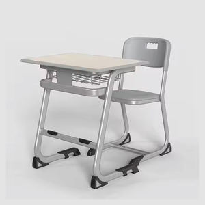 Fournisseur de mobilier <span class=keywords><strong>scolaire</strong></span>, ensembles de bureaux et de chaises d'école, hauteur réglable, plateau en MDF, bureaux et chaises de classe - Product Image 3