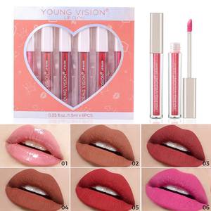 Young Vision <b>Lip</b> Gloss Set 6pcs 1.5ml Each Matte Velvet Finish For <b>Lips</b> - Product Image 1
